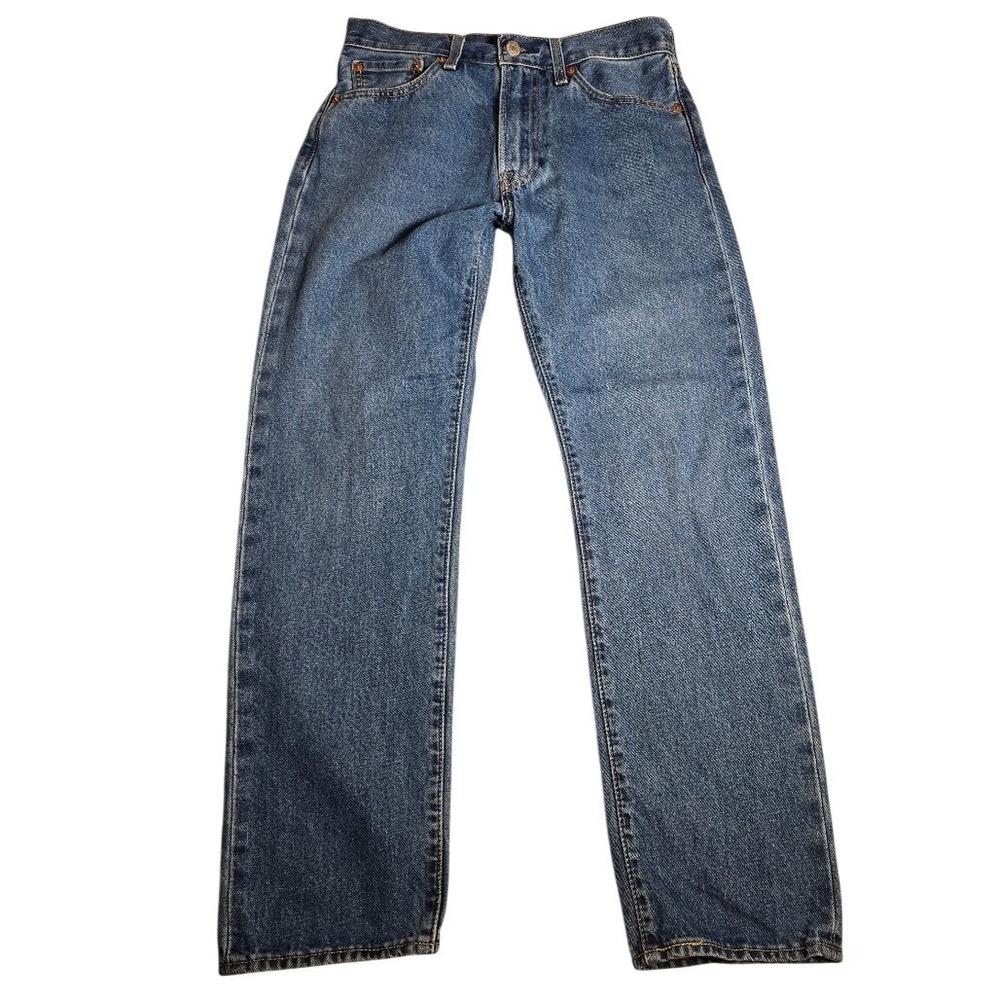 Levis Premium 551 Z Authentic Straight Jeans Blue Cotton Hemp Big‎ E 28x30 1110